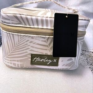 Hurley Train Case Travel Cosmetic/Makeup Bag NWT